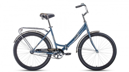 Фото выбрать и купить горный или городской велосипед, туристический, складной, со склада в СПб - большой выбор для взрослого, размеры 14, 16, 20, 22, 24, 26, 28 дюймов, детские велосипеды, велосипед forward sevilla 26 1.0 (2020) gray/silver серый/серебро, размер 18,5''  в наличии - интернет-магазин Мастерская Тимура