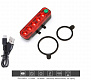 Фото выбрать и купить фонарь задний qx-w05, аккумуляторный, usb кабель, 5 led, 300 lumens, 3 реж. работы, влагозащищенный корпус, блистер, qixun (ут00021824) для велосипедов со склада в СПб - большой выбор для взрослого, фонарь задний qx-w05, аккумуляторный, usb кабель, 5 led, 300 lumens, 3 реж. работы, влагозащищенный корпус, блистер, qixun (ут00021824) для велосипедов в наличии - интернет-магазин Мастерская Тимура