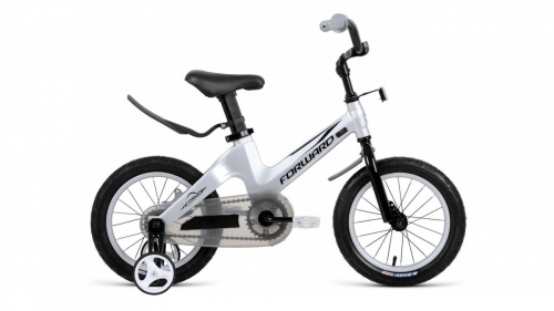 Фото выбрать и купить детский велосипед или подростковый, для девочки или мальчика, размер 12 дюймов, трехколесный, со склада в СПб - детские велосипеды, велосипед forward cosmo 12 (2021) серый  в наличии - интернет-магазин Мастерская Тимура